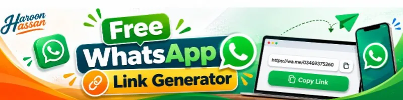 WhatsApp Link Generator banner